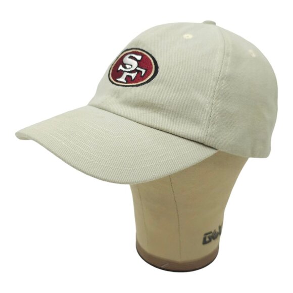 NFL San Francisco 49ers Football Adjustable Strapback Cap Baseball Hat Khaki - Picture 2 of 15